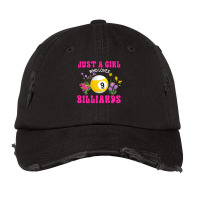 Just A Girl Who Loves Billiards (1) Vintage Cap | Artistshot