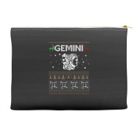 Santa Gemini Christmas Ugly T Shirts Accessory Pouches | Artistshot