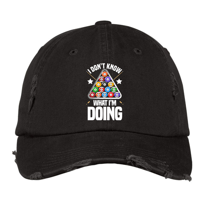 I Don't Know What I'm Doing Funny Pool Billiards Vintage Cap | Artistshot