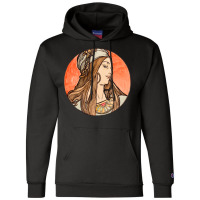 Stained Glass Window For The Facade Of The Fouquet Champion Hoodie | Artistshot