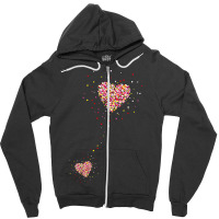 Pregnancy Announcement Pregnant Heart Girl Love Zipper Hoodie | Artistshot