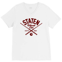 Staten Island Billiards V-neck Tee | Artistshot