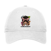 Latina Messy Bun Lunch Lady Life Adjustable Cap | Artistshot