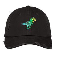 International Dot Day Dinosaur T Rex Polka Dot Art For Dinosaurs Lover Vintage Cap | Artistshot