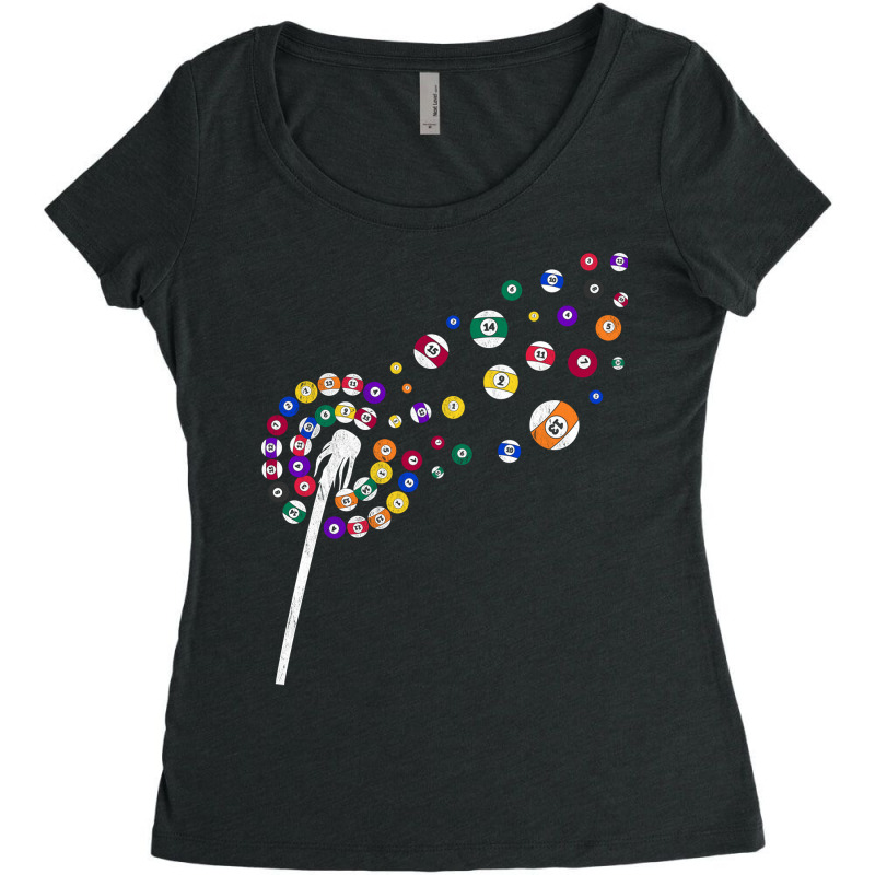 Snooker Dandelion Pool Player Hob Women's Triblend Scoop T-shirt by shevvyetnorx | Artistshot