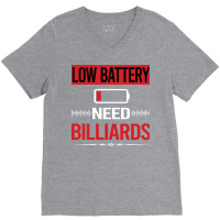 Low Battery Billiards V-neck Tee | Artistshot