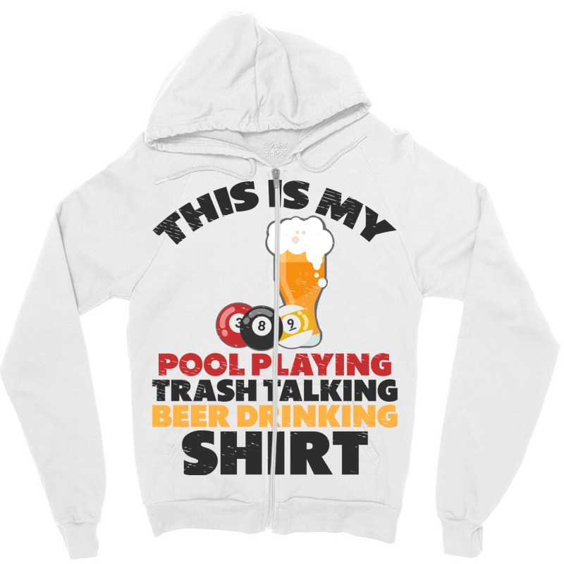 Pool Player Cue Game Sports Billiard Players (3) Zipper Hoodie | Artistshot