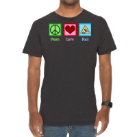 Peace Love Pool Billiards Vintage T-shirt | Artistshot