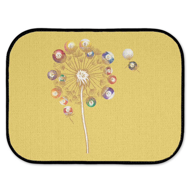 Pool Billiard Billiard Balls Dandelion Snooker Pla Rear Car Mat | Artistshot