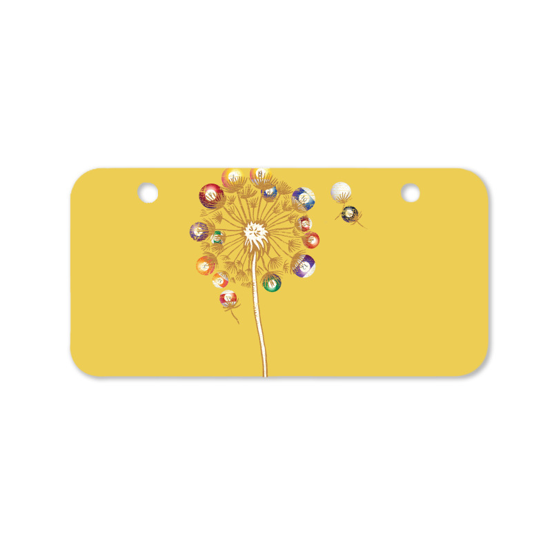 Pool Billiard Billiard Balls Dandelion Snooker Pla Bicycle License Plate | Artistshot