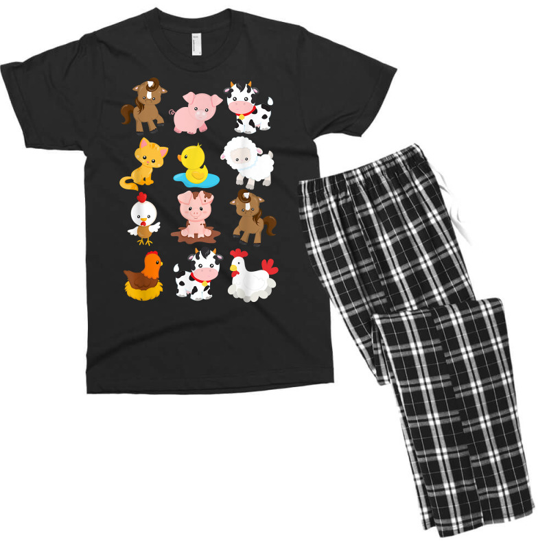 Boy's Girl's Farm Animals Short Sleeved T Shirt Fo Men's T-shirt Pajama Set | Artistshot