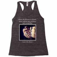 Saint John Bosco Quote Catholic Saint Saying Rosar Racerback Tank | Artistshot