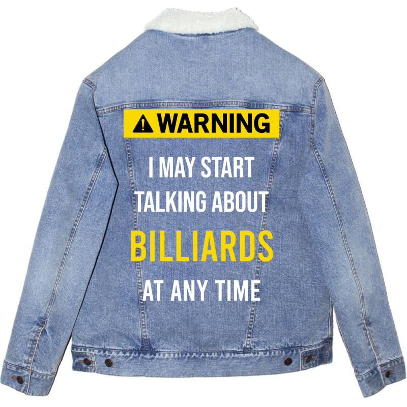 Warning Billiards Unisex Sherpa-lined Denim Jacket | Artistshot