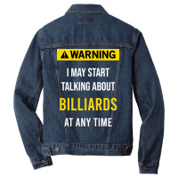 Warning Billiards Men Denim Jacket | Artistshot