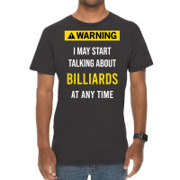 Warning Billiards Vintage T-shirt | Artistshot