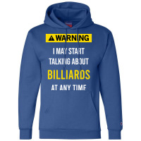 Warning Billiards Champion Hoodie | Artistshot