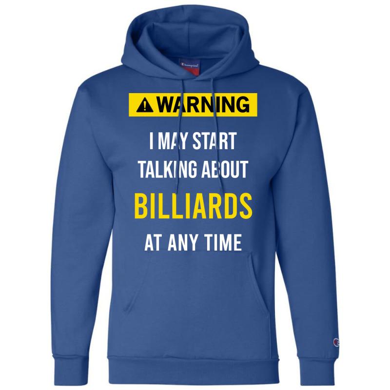 Warning Billiards Champion Hoodie | Artistshot