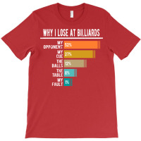 Why I Lose At Billiards T-shirt | Artistshot