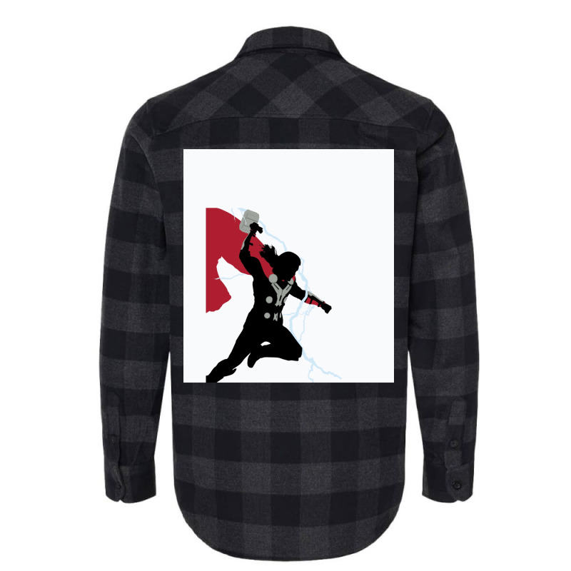 God Of Thunder Flannel Shirt by esenpiscau | Artistshot