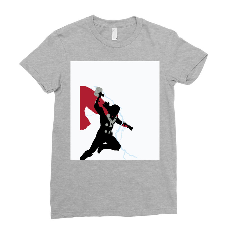 God Of Thunder Ladies Fitted T-Shirt by esenpiscau | Artistshot