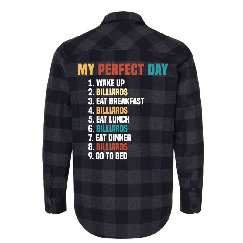 My Perfect Day Pool Billiards Player Flannel Shirt | Artistshot