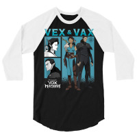 The Legend Of Vox Machina Vex & Vax Blocks Tank To 3/4 Sleeve Shirt | Artistshot