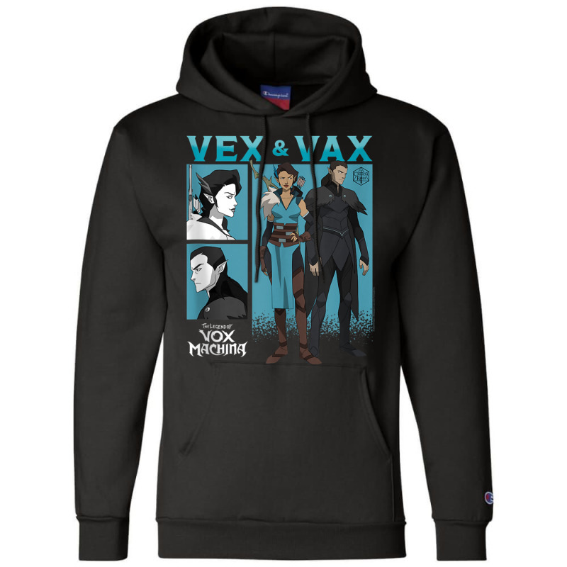 The Legend Of Vox Machina Vex & Vax Blocks Tank To Champion Hoodie by terrilyn | Artistshot