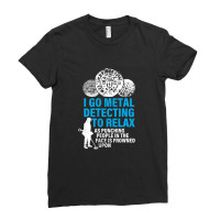 Funny Metal Detecting Ladies Fitted T-shirt | Artistshot