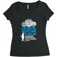 Funny Metal Detecting Women's Triblend Scoop T-shirt | Artistshot