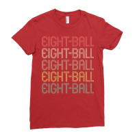 Retro Style Eight Ball Design Ladies Fitted T-shirt | Artistshot