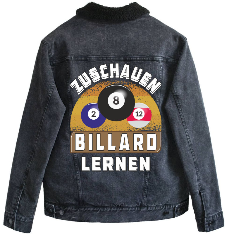 Watch Learn Billiards Unisex Sherpa-lined Denim Jacket | Artistshot