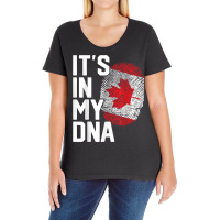 Canada Canadian Flag Heritage T Shirt Ladies Curvy T-shirt | Artistshot