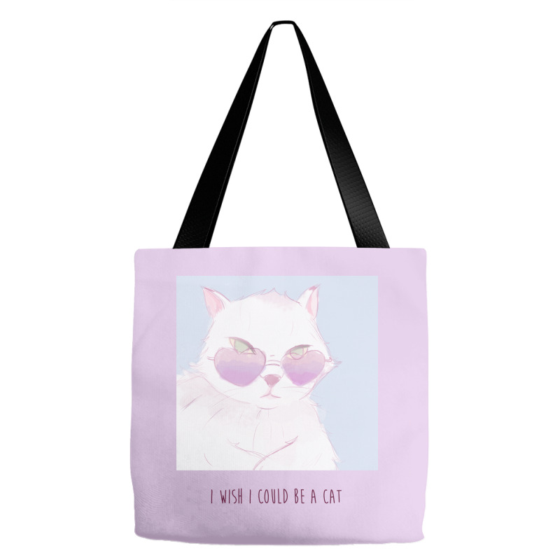 I Wish I Could Be A Cat Tote Bags | Artistshot