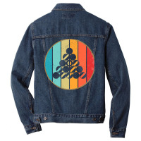 Retro Vintage Sunset Billiard Lover Men Denim Jacket | Artistshot