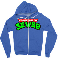 Straight Out The Sewer Zipper Hoodie | Artistshot