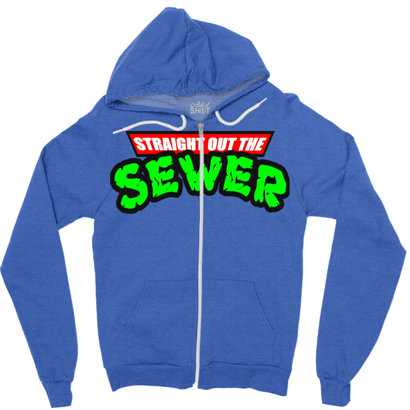 Straight Out The Sewer Zipper Hoodie by micsikhibinop | Artistshot