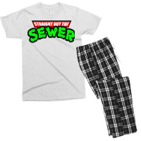 Straight Out The Sewer Men's T-shirt Pajama Set | Artistshot