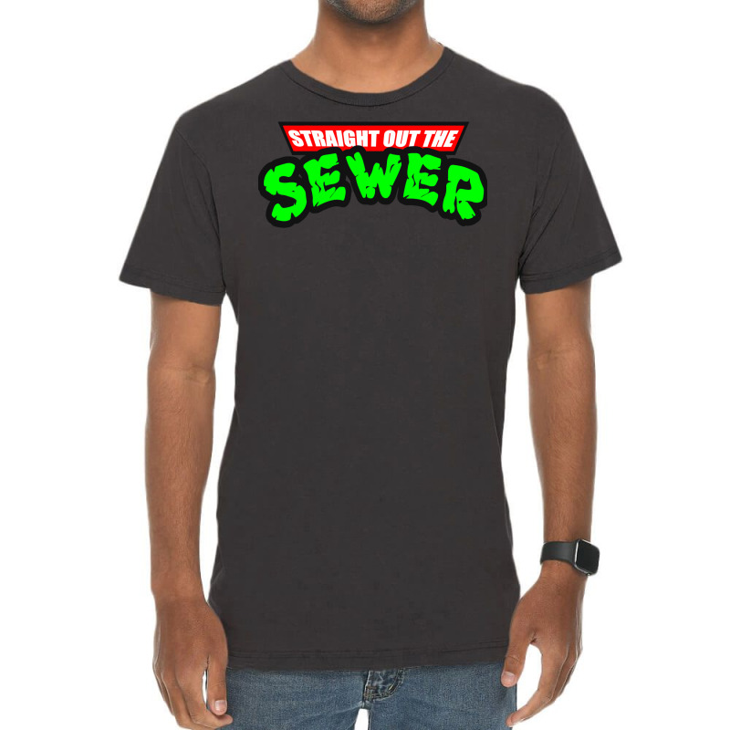 Straight Out The Sewer Vintage T-Shirt by micsikhibinop | Artistshot