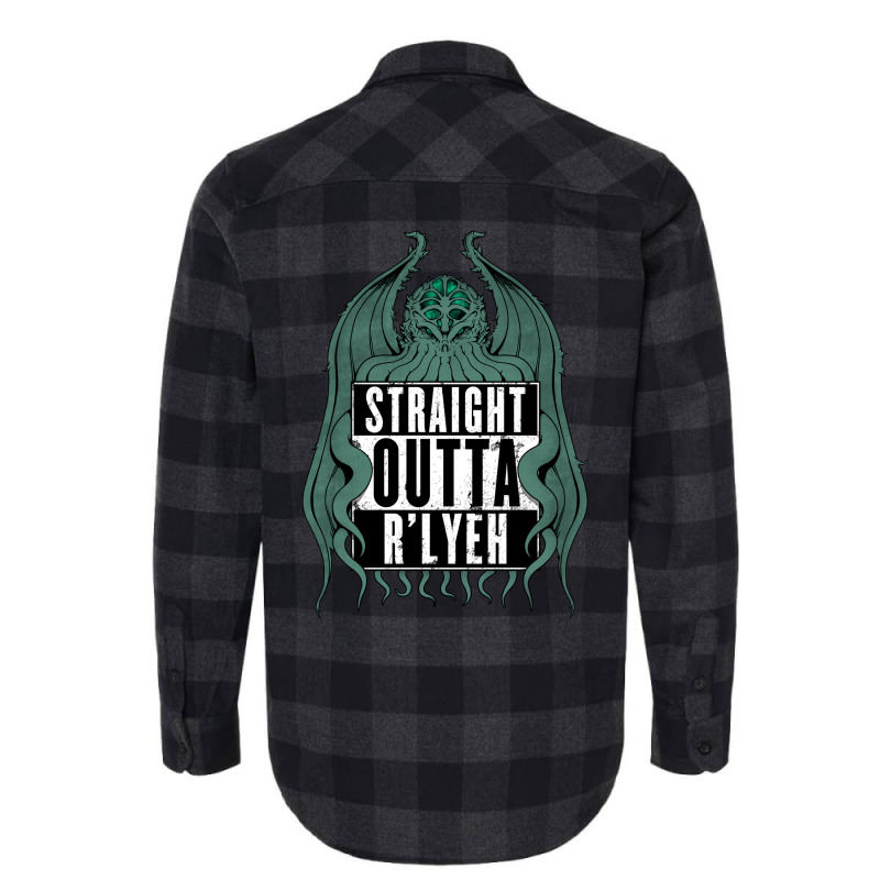 Straight Outta R'lyeh Flannel Shirt by micsikhibinop | Artistshot