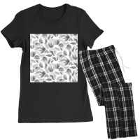 Hot Trend Light Gray Watercolor Petals Women's Pajamas Set | Artistshot