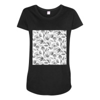 Hot Trend Light Gray Watercolor Petals Maternity Scoop Neck T-shirt | Artistshot