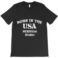 Meridian Idaho Born In The Usa Distressed Premium T-shirt | Artistshot