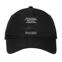 When You Implement It's Linear Regression   Machin Adjustable Cap | Artistshot