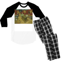 Vincent Van Gogh The Night Cafe Men's 3/4 Sleeve Pajama Set | Artistshot