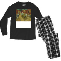 Vincent Van Gogh The Night Cafe Men's Long Sleeve Pajama Set | Artistshot