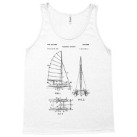 Catamaran Sailboat Blueprint Shirt   Old Sailing B Tank Top | Artistshot