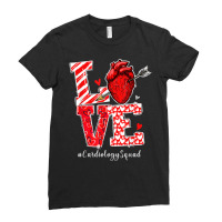 Love Cardiology Cardiologist Cardiac Nurse Valenti Ladies Fitted T-shirt | Artistshot