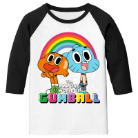 Cn The Amazing World Of Gumball & Darwin Rainbow P Youth 3/4 Sleeve | Artistshot