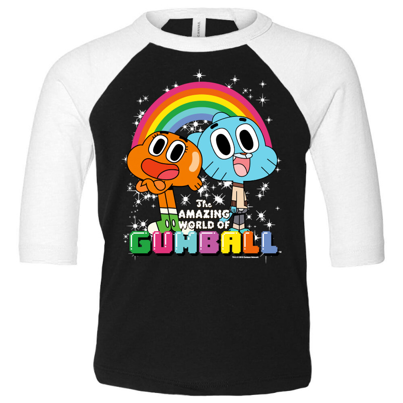 Cn The Amazing World Of Gumball & Darwin Rainbow P Toddler 3/4 Sleeve Tee by refahnes | Artistshot