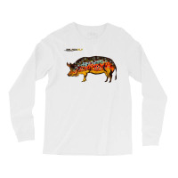 Funny Fly Fishing Pig Hog With Brown Trout Skin Te Long Sleeve Shirts | Artistshot